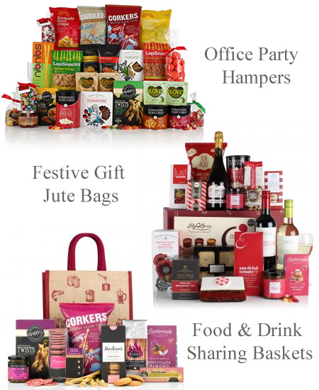 Christmas sharing office party hampers