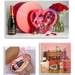 Pink Champagne Roses & Chocolates for Valentine's Day