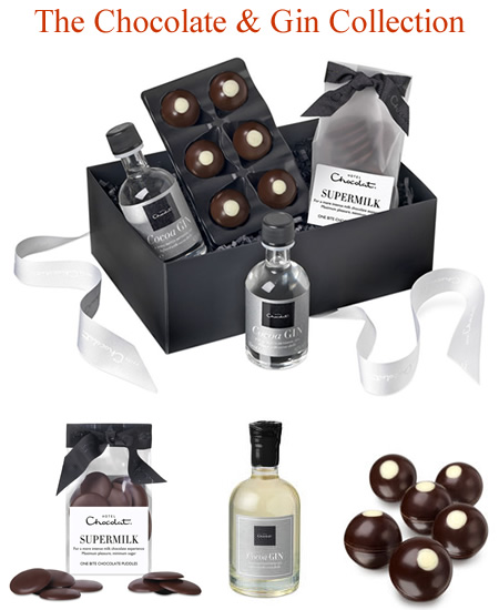 luxury chocolate and gin hampers gift boxed 